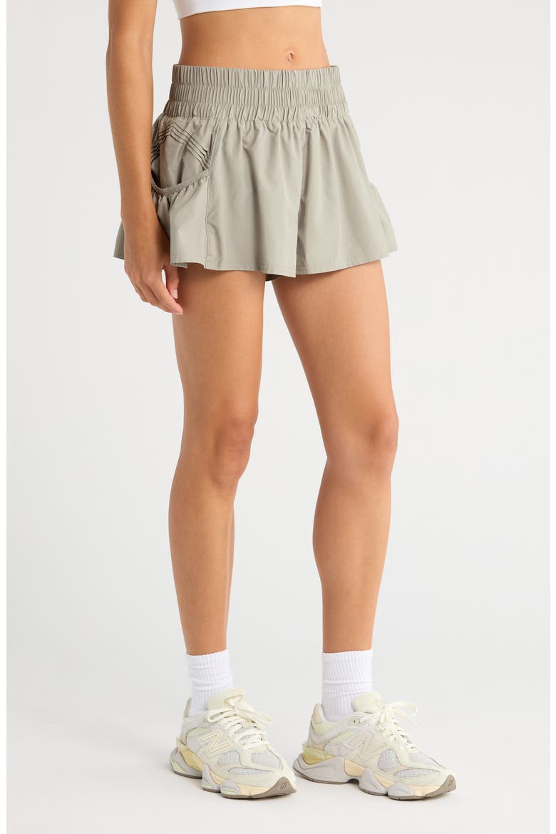 FP Movement Get Your Flirt On Shorts, Alternate, color, SAGE STONE