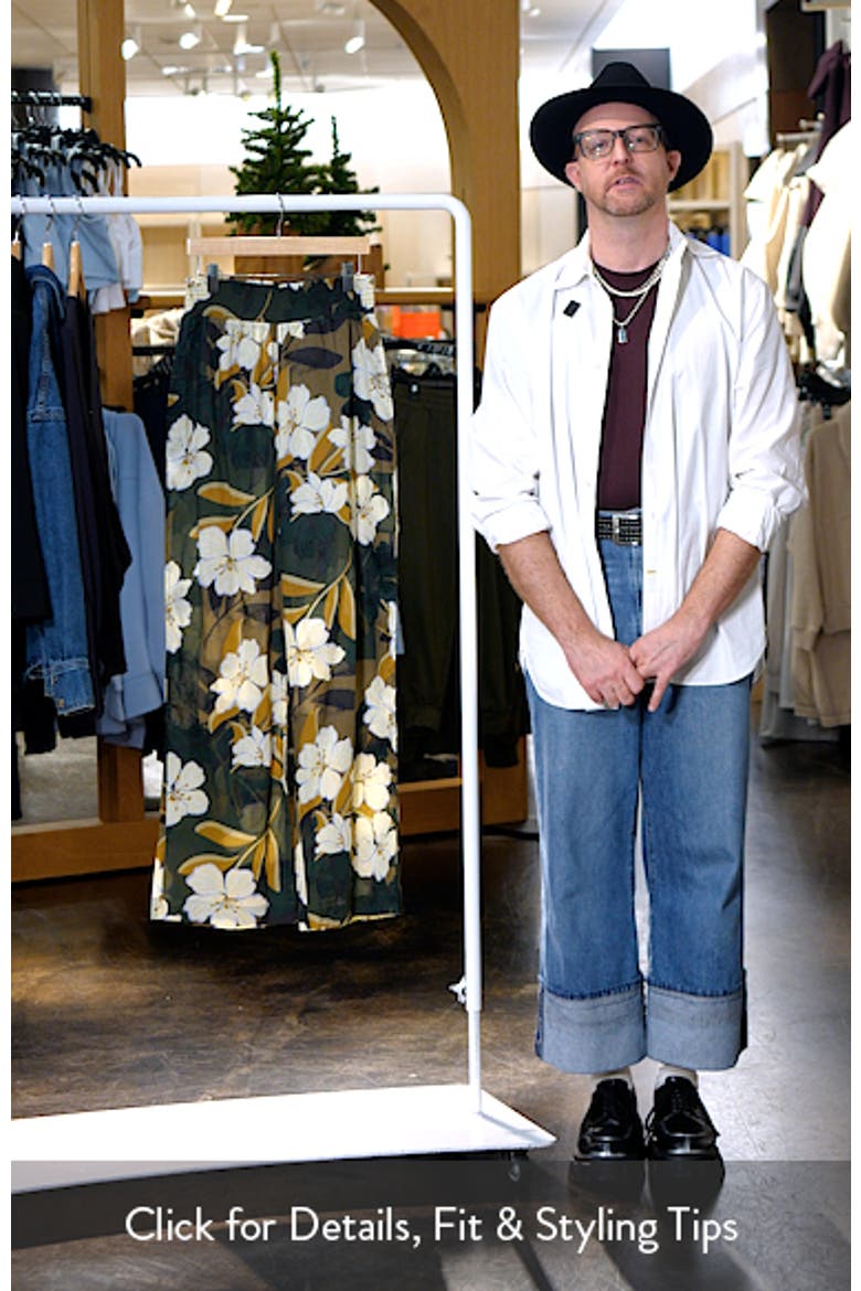 Brendon Floral Wide Leg Cotton Pants video