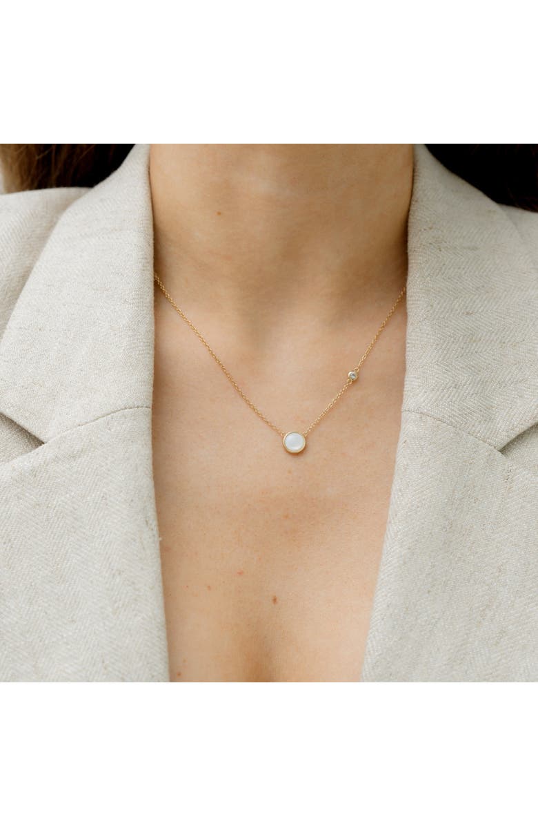 Sara Patino Gold Round Pearl Necklace, Alternate, color, Gold