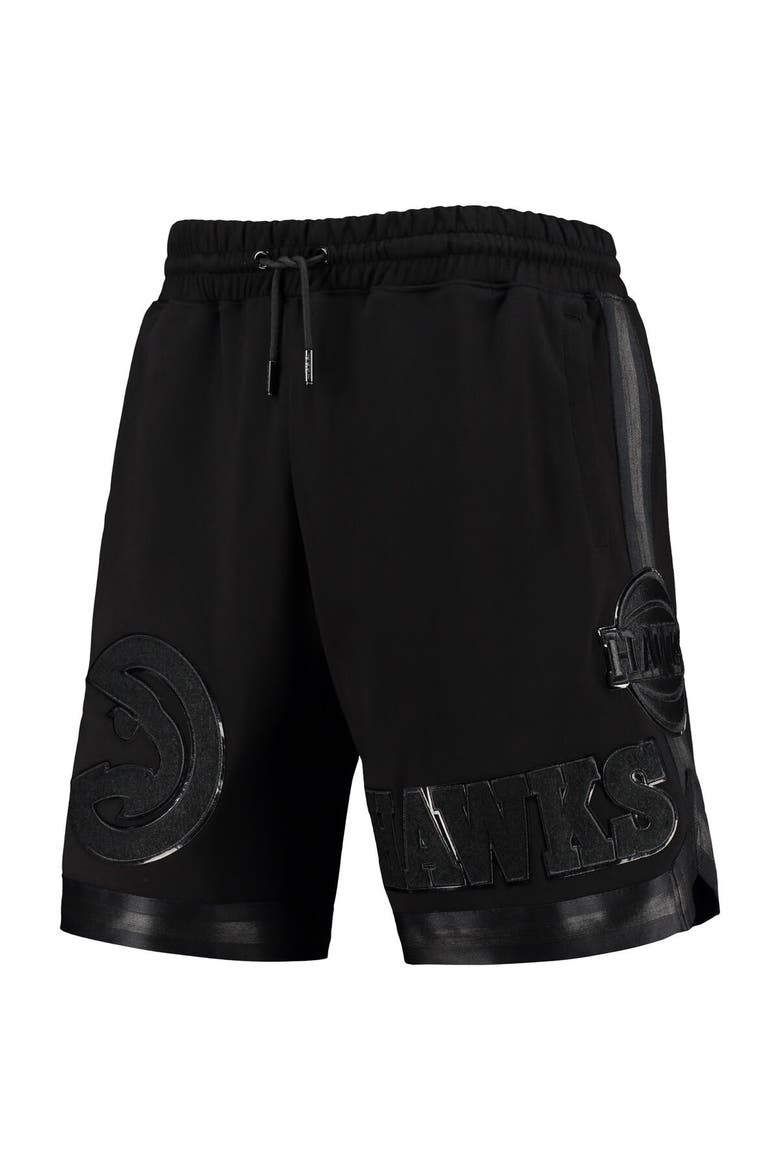 Men's Pro Standard Atlanta Hawks Triple Black Gloss Shorts, Alternate, color, Black