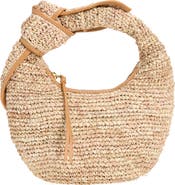 POOLSIDE The Josie Raffia Knot Bag