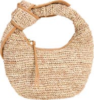 POOLSIDE The Josie Raffia Knot Bag