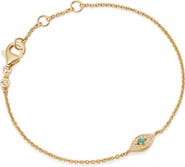 Astley Clarke Gold Biography Evil Eye Chain Bracelet