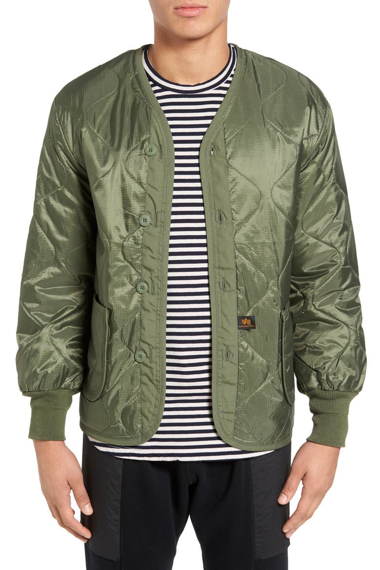 ALS/92 Liner Jacket, Main, color, OLIVE GREEN