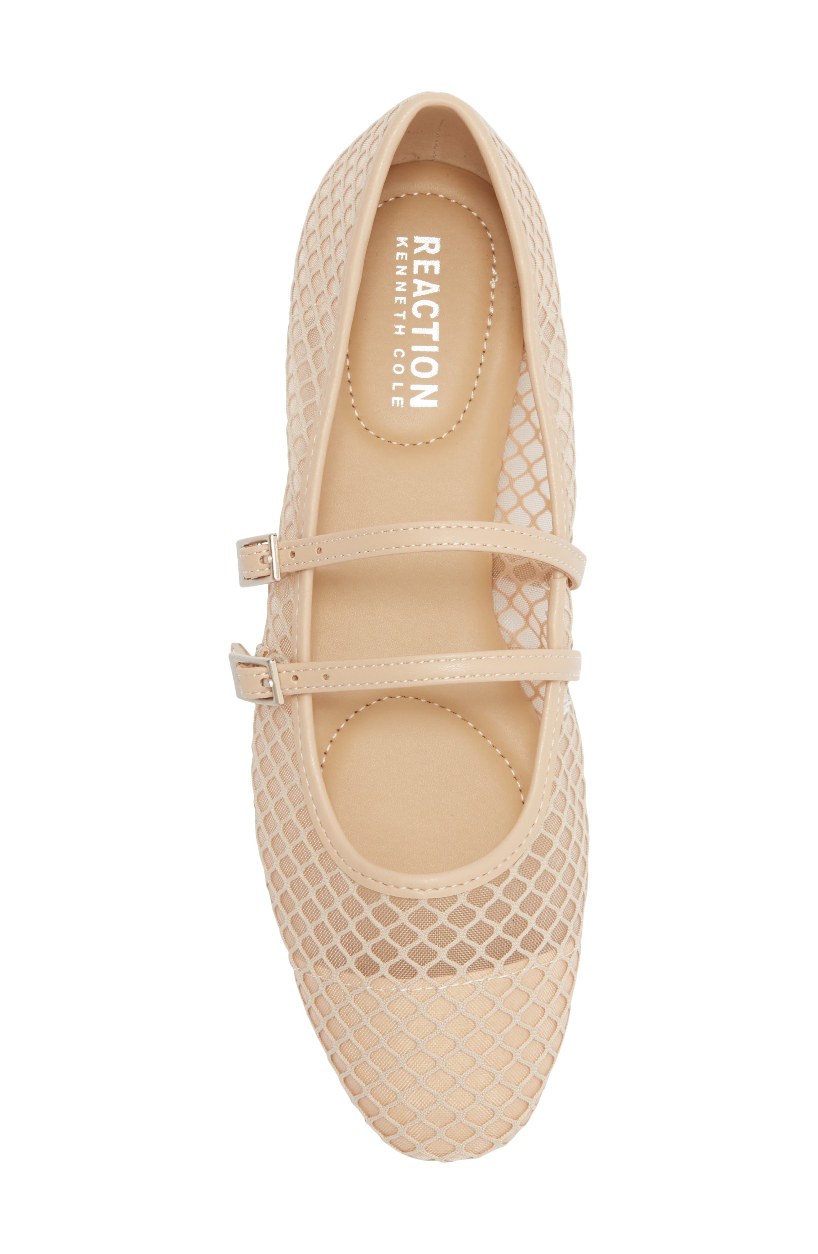 Malibu Mesh Mary Jane Flat, Alternate, color, ALMOND SPORT MESH
