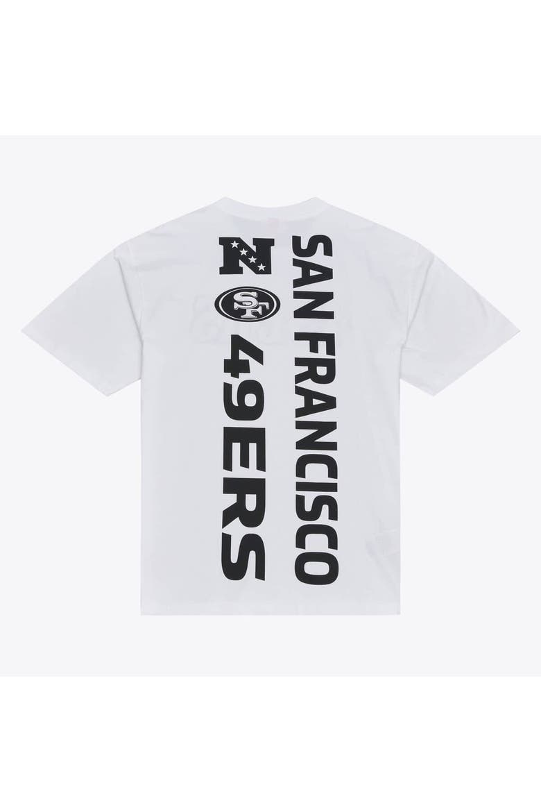 Men's Mitchell & Ness White San Francisco 49ers Monochrome T-Shirt, Alternate, color, White