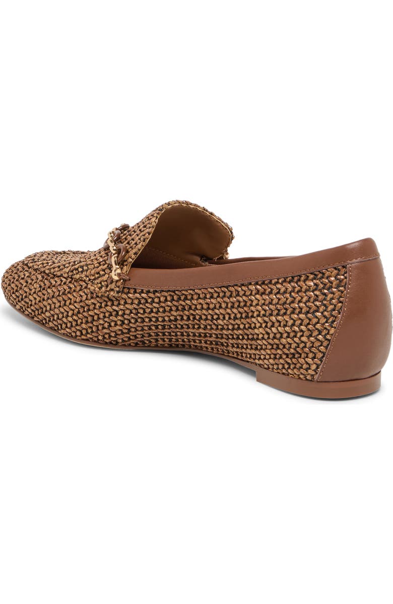 Dolce Vita Kiala Embellished Raffia Loafer, Alternate, color, Chocolate Raffia