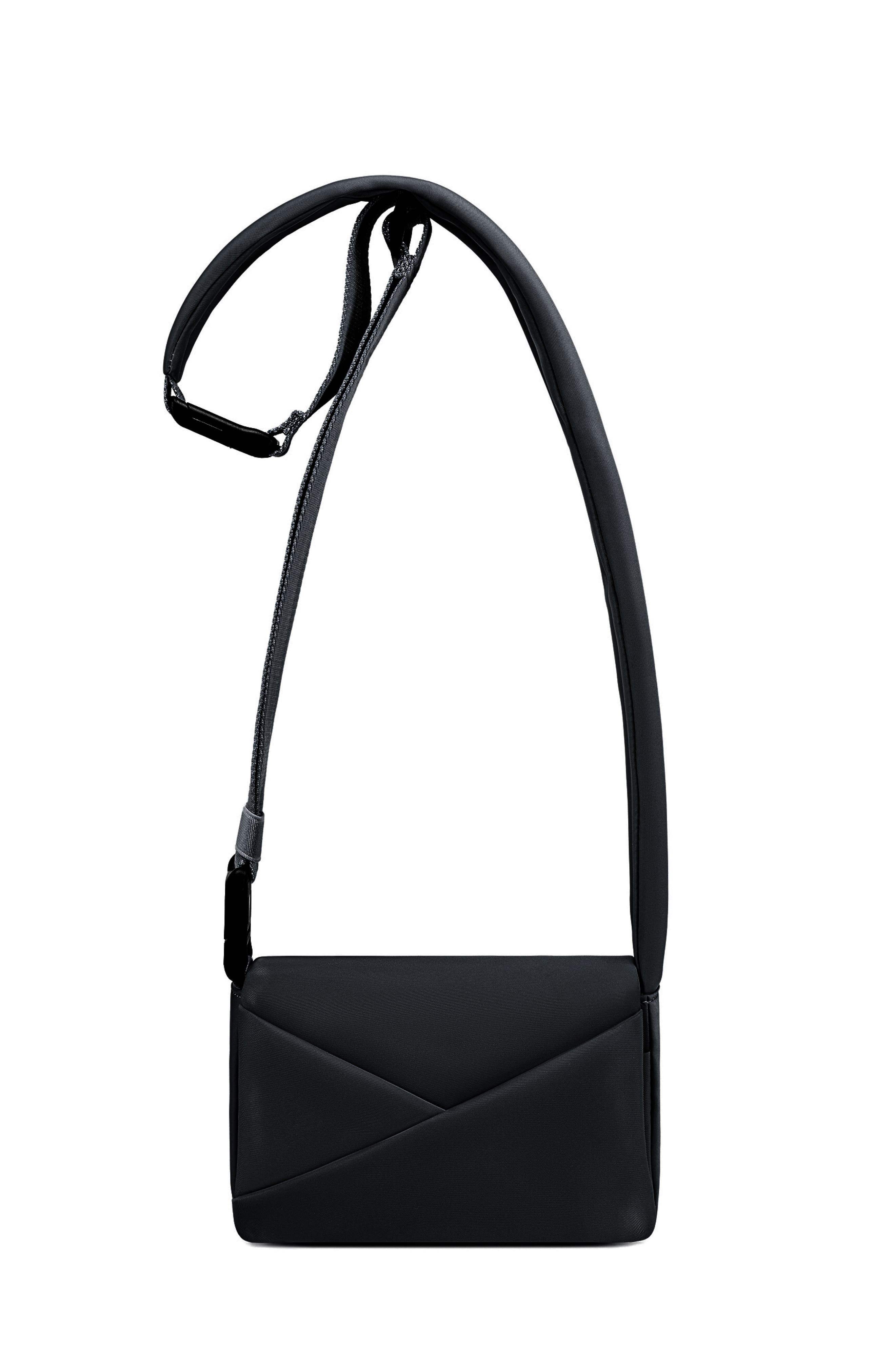 Lux and Nyx Mini Origami Flap 2-in-1 Convertible Crossbody Bag and Handbag For Women, Main, color, Black