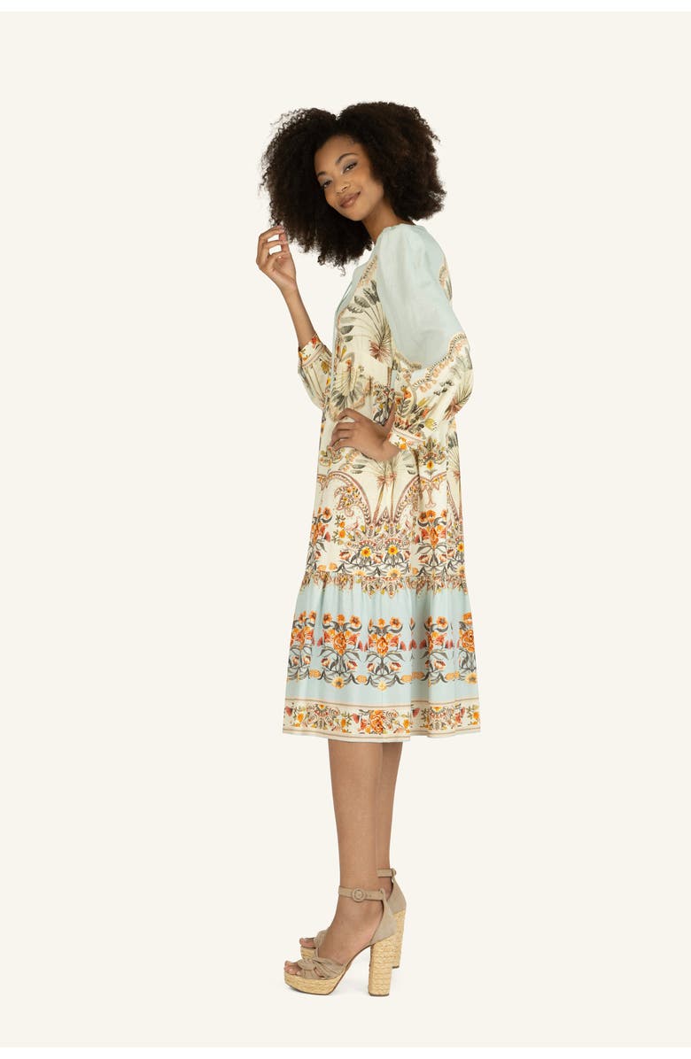 Super Natural by Secret Mission Sia Dress, Alternate, color, Light Blue Tropical Print