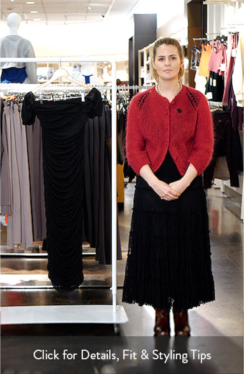 Iona Off the Shoulder Midi Dress, sales video thumbnail