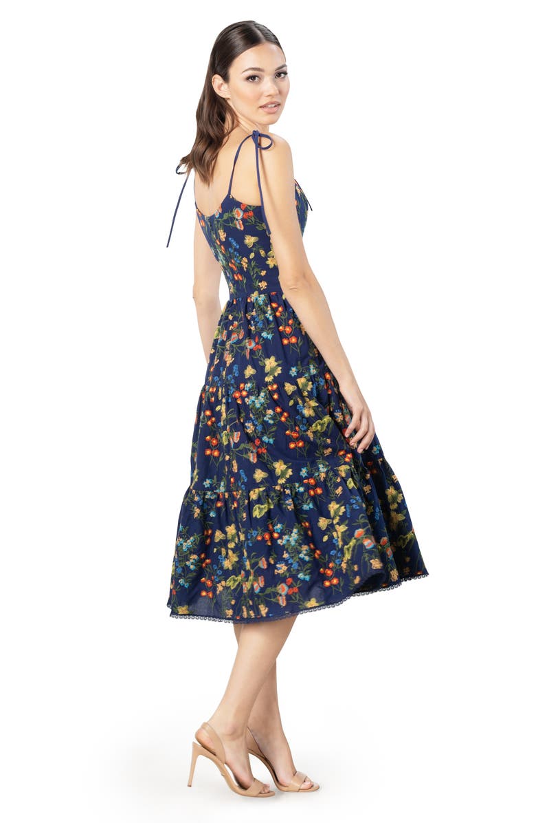 Dress the Population Dream Floral Embroidered Cotton Sundress | Nordstrom