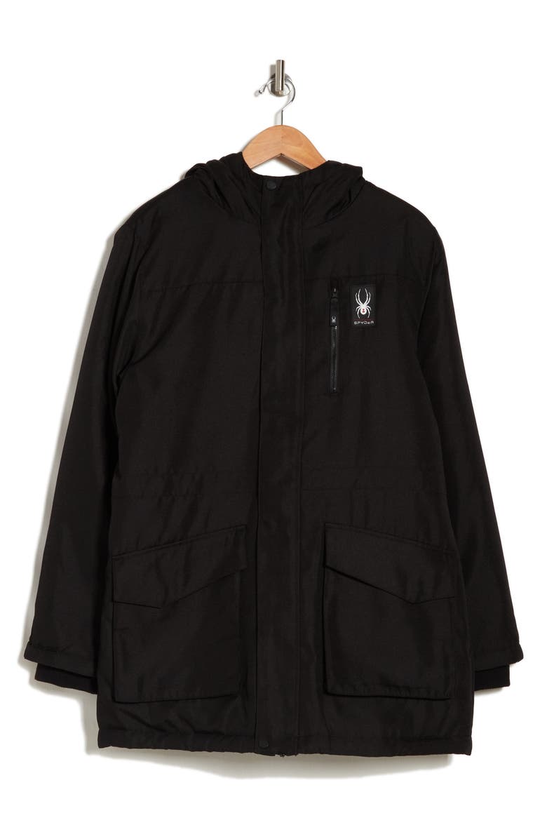 Spyder Hooded Parka, Alternate, color,