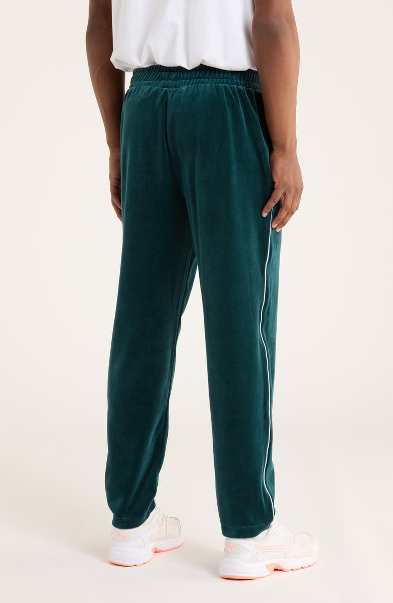 PUMA Essentials Elevated Velour Track Pants, Alternate, color, Green Terrain