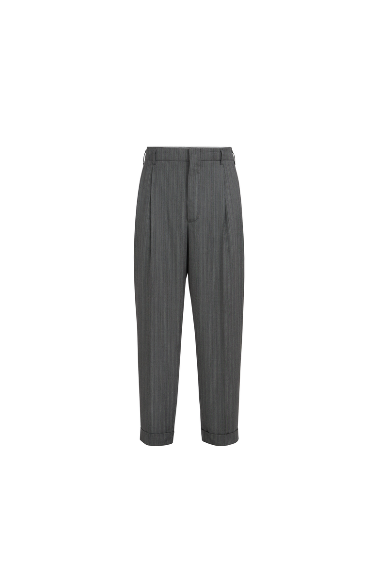 Brunello Cucinelli Virgin wool trousers, Main, color, Dark Grey