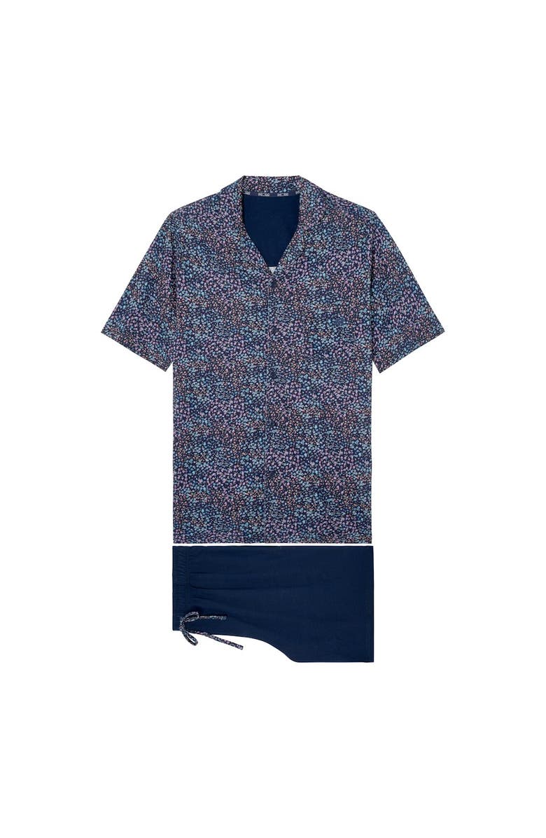 HOM Vineyard Short Pajama Set, Main, color, Navy Print