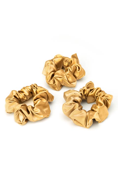 3-Pack Silk Scrunchies