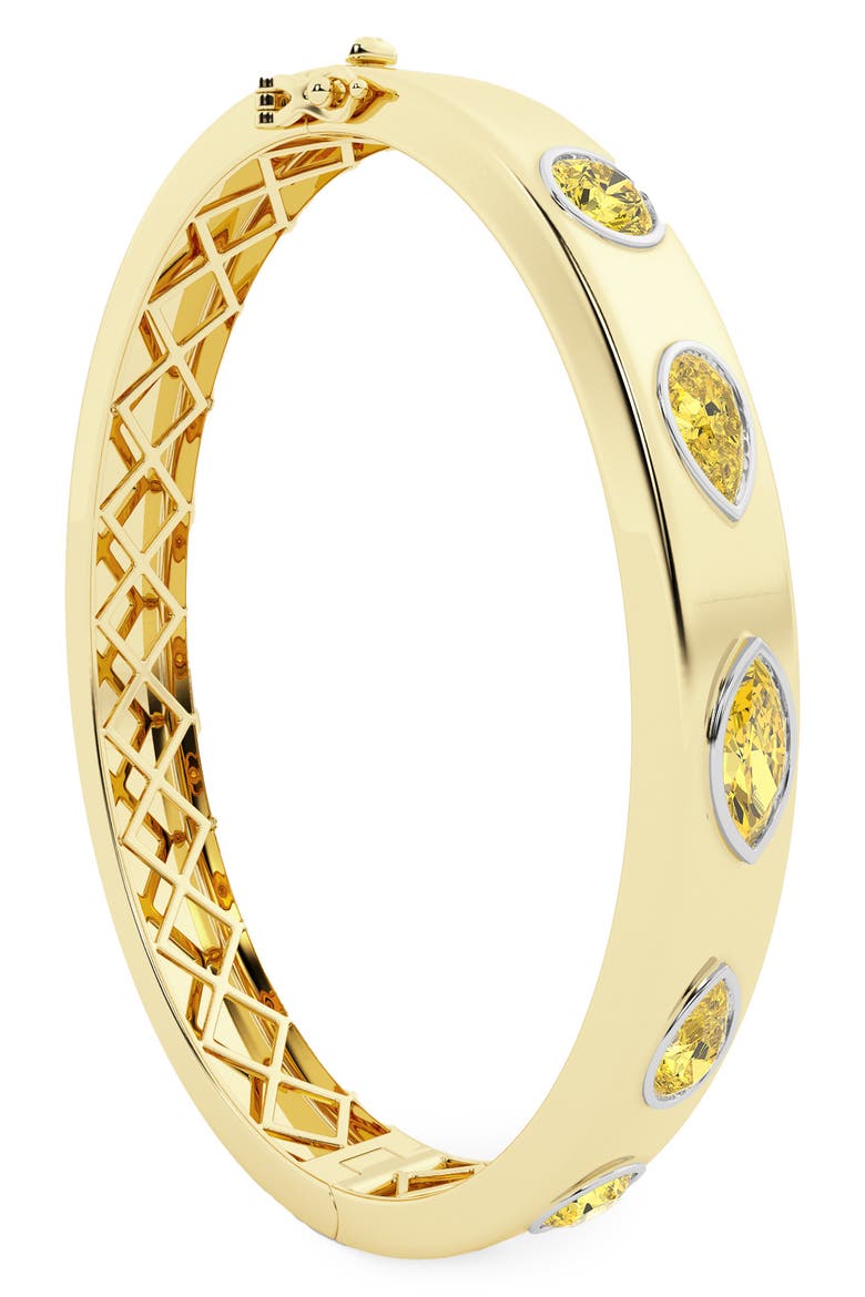 Yellow Lab Grown Diamond Bangle, Alternate, color, 18K YELLOW GOLD