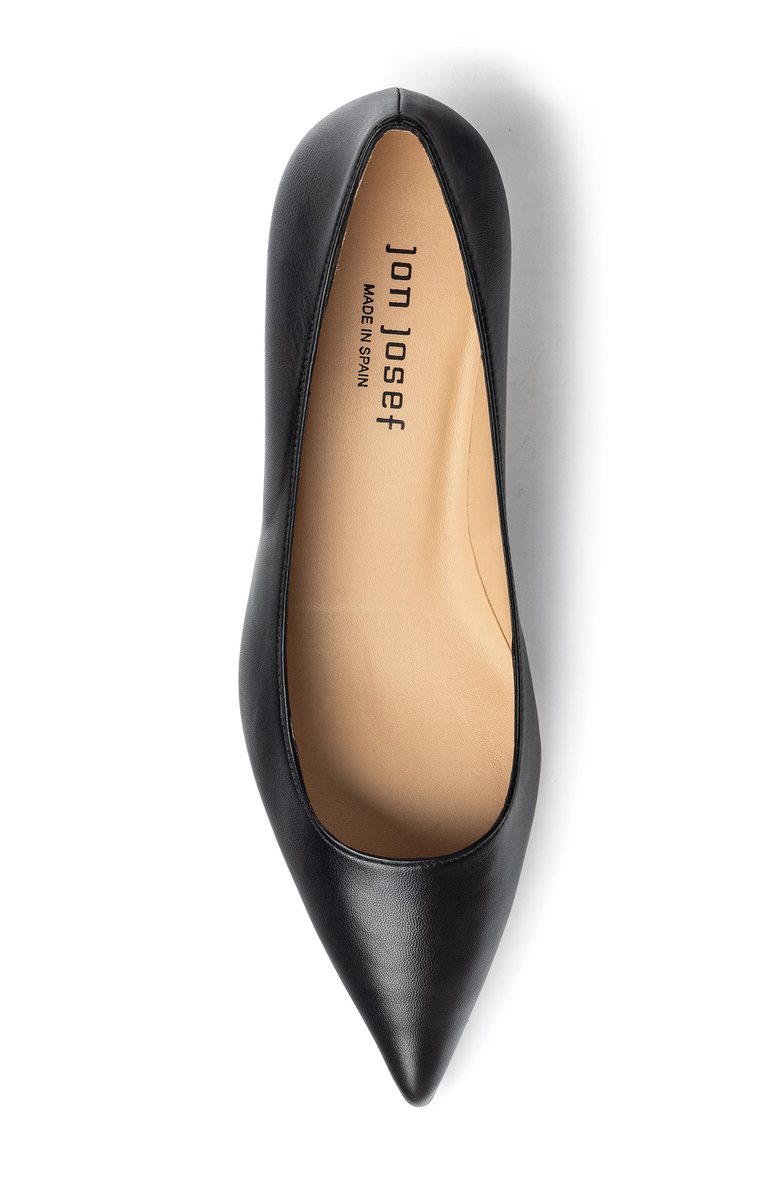 Jon Josef Tina Pointed Toe Pump, Alternate, color, Black Leather