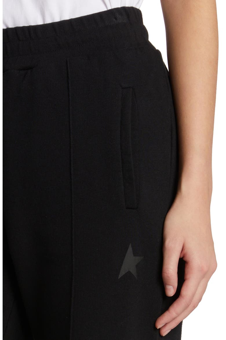 Star Logo Cotton Sweatpants, Alternate, color, BLACK