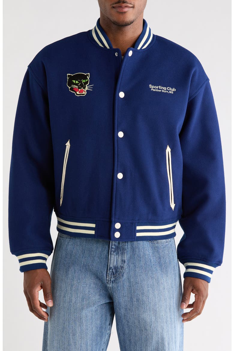 Miss Varsity Jacket, Alternate, color, BLUE