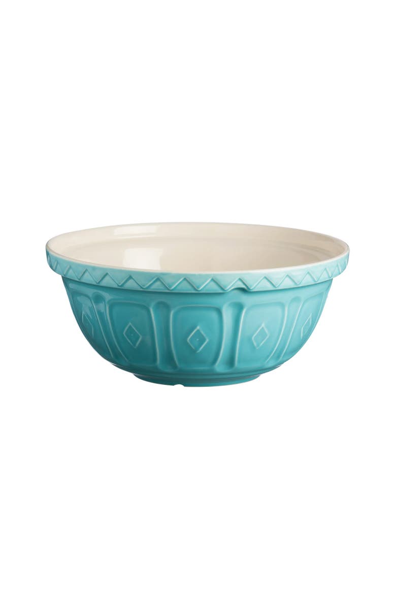 MASON CASH Color Mix Turquoise Size 12 Mixing Bowl, 4.25 Quart, Main, color,