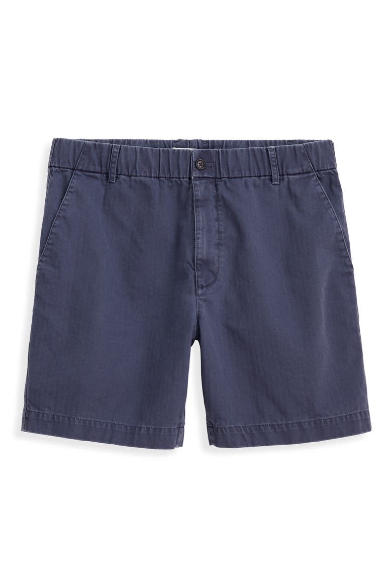 Pull-On Cotton Shorts, Alternate, color, NAVY