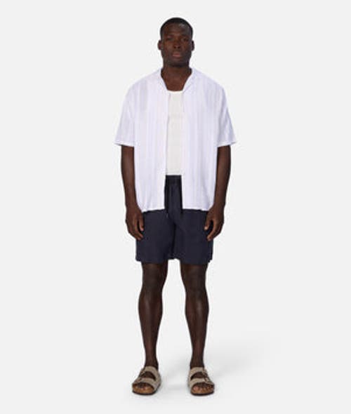 Industrie Australia The Castino Short Sleeve Shirt In Cream White