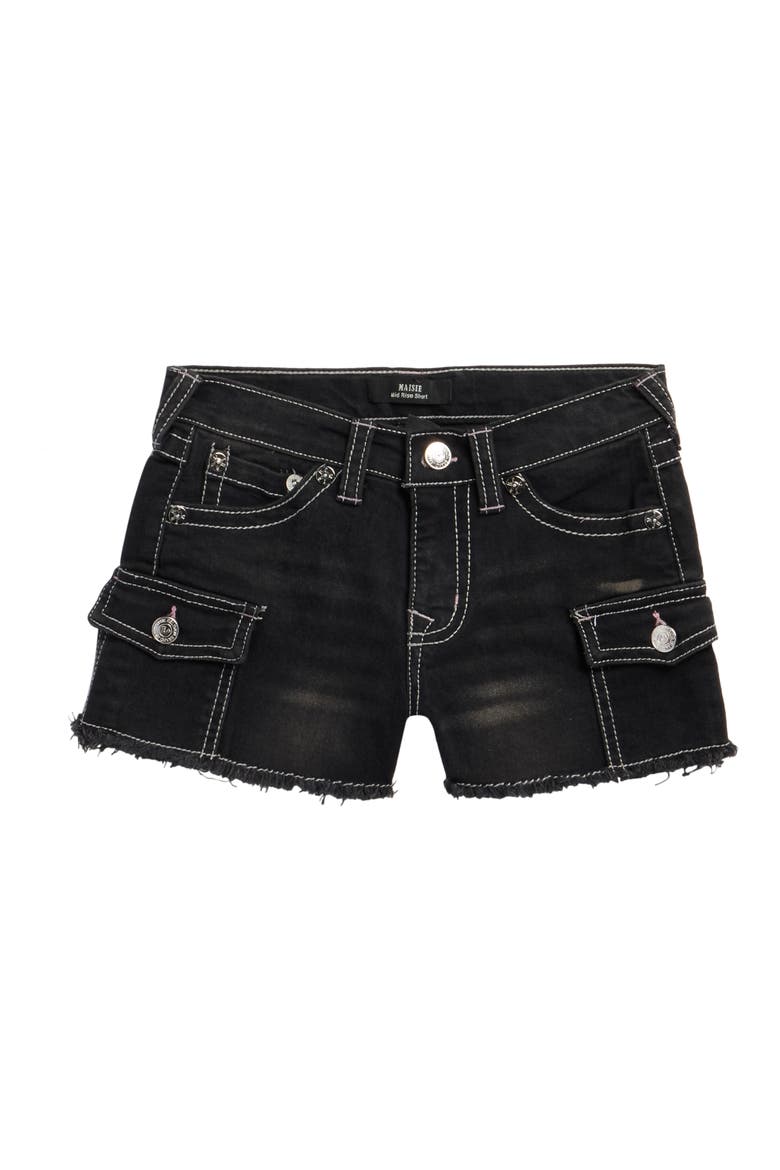 Kids' Denim Shorts, Main, color, ANTIQUE BLACK