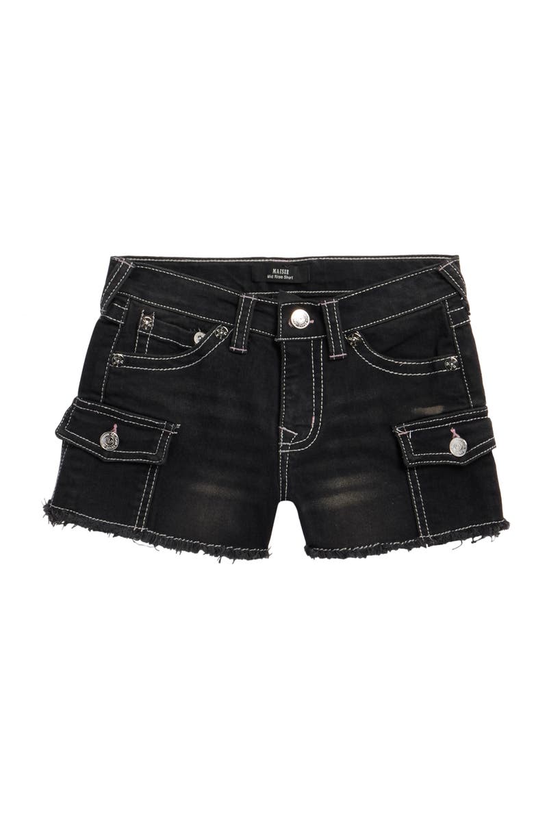 True Religion Kids' Denim Shorts, Main, color, Antique Black