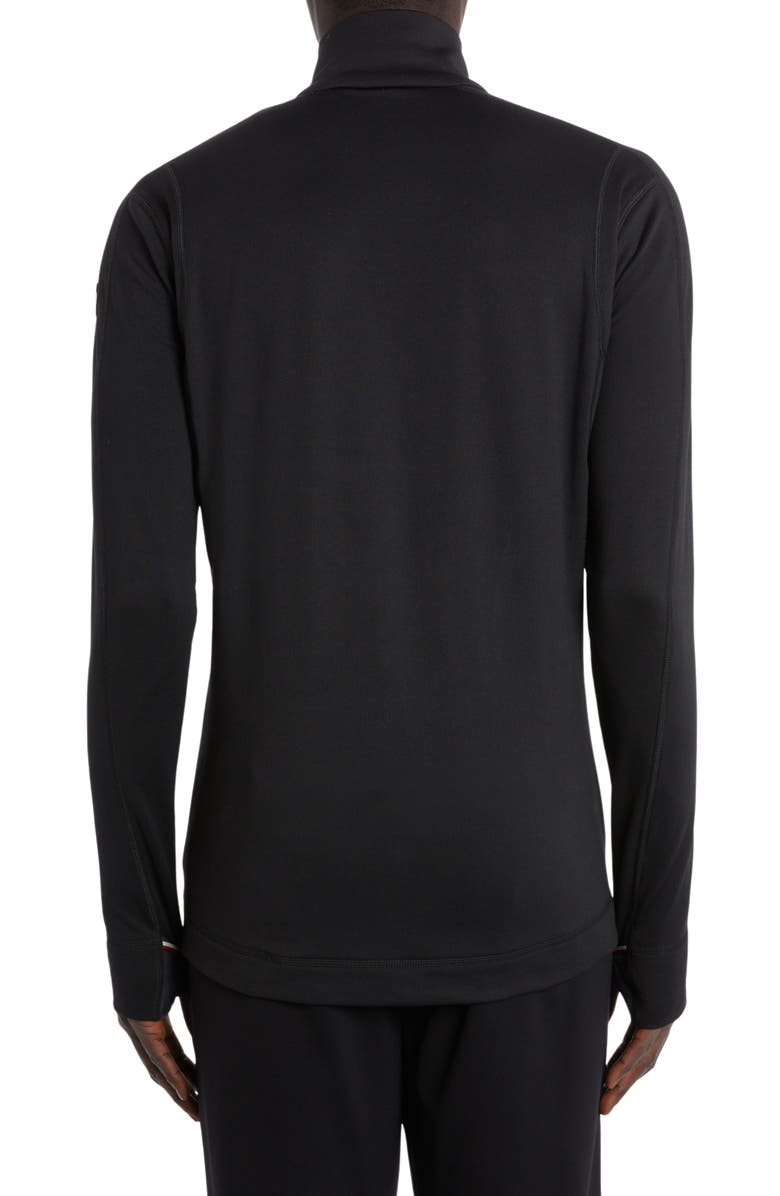Moncler Grenoble Quarter Zip Pullover, Alternate, color, Black