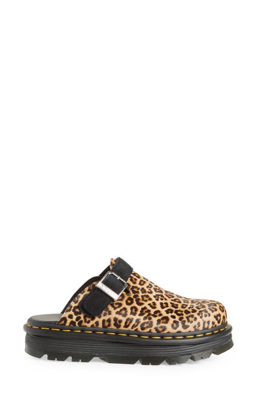 Dr. Martens' Dr. Martens Zebzag Water Resistant Slingback Clog In Light Tan And Black