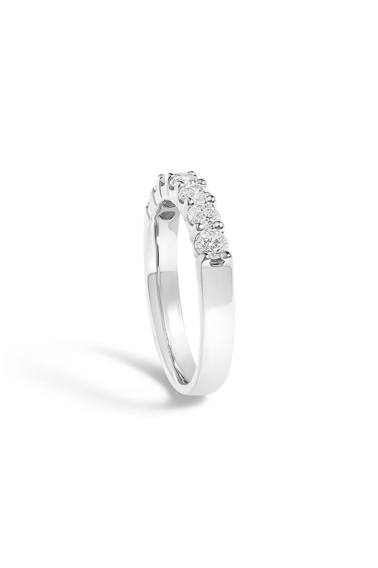 14K Gold 3/4 Ctw Diamond 7 Stone Band Ring, Alternate, color, White Gold