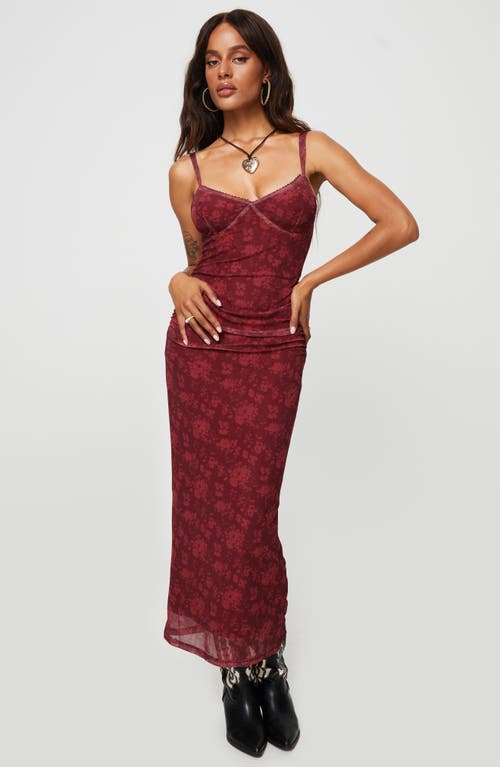 Princess Polly Cotter Floral Corset Maxi Dress