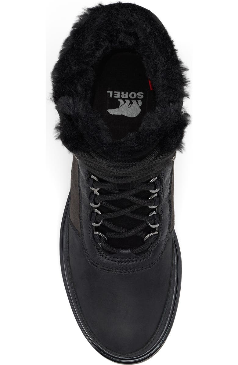 SOREL Lennox Faux Fur Trim Lace-Up Boot, Alternate, color,
