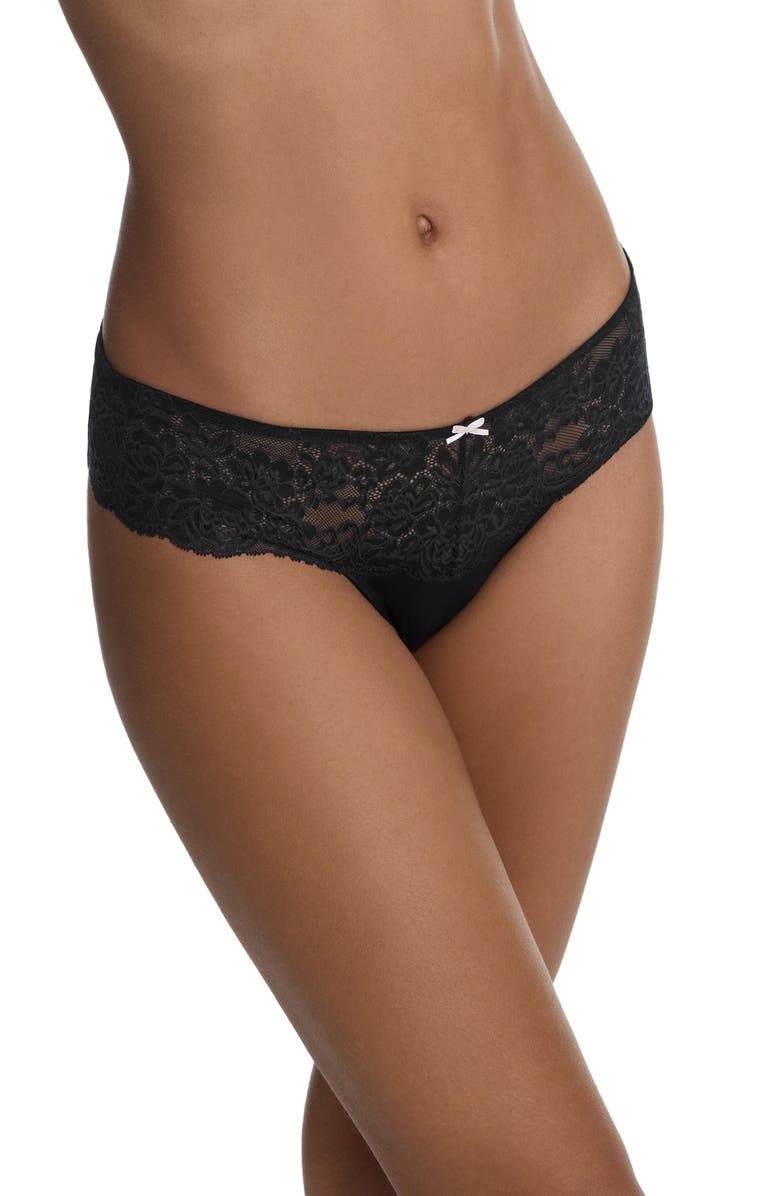 Skarlett Blue Captivate Lace Bikini, Alternate, color, Black