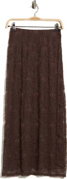 Parker Floral Lace Midi Skirt