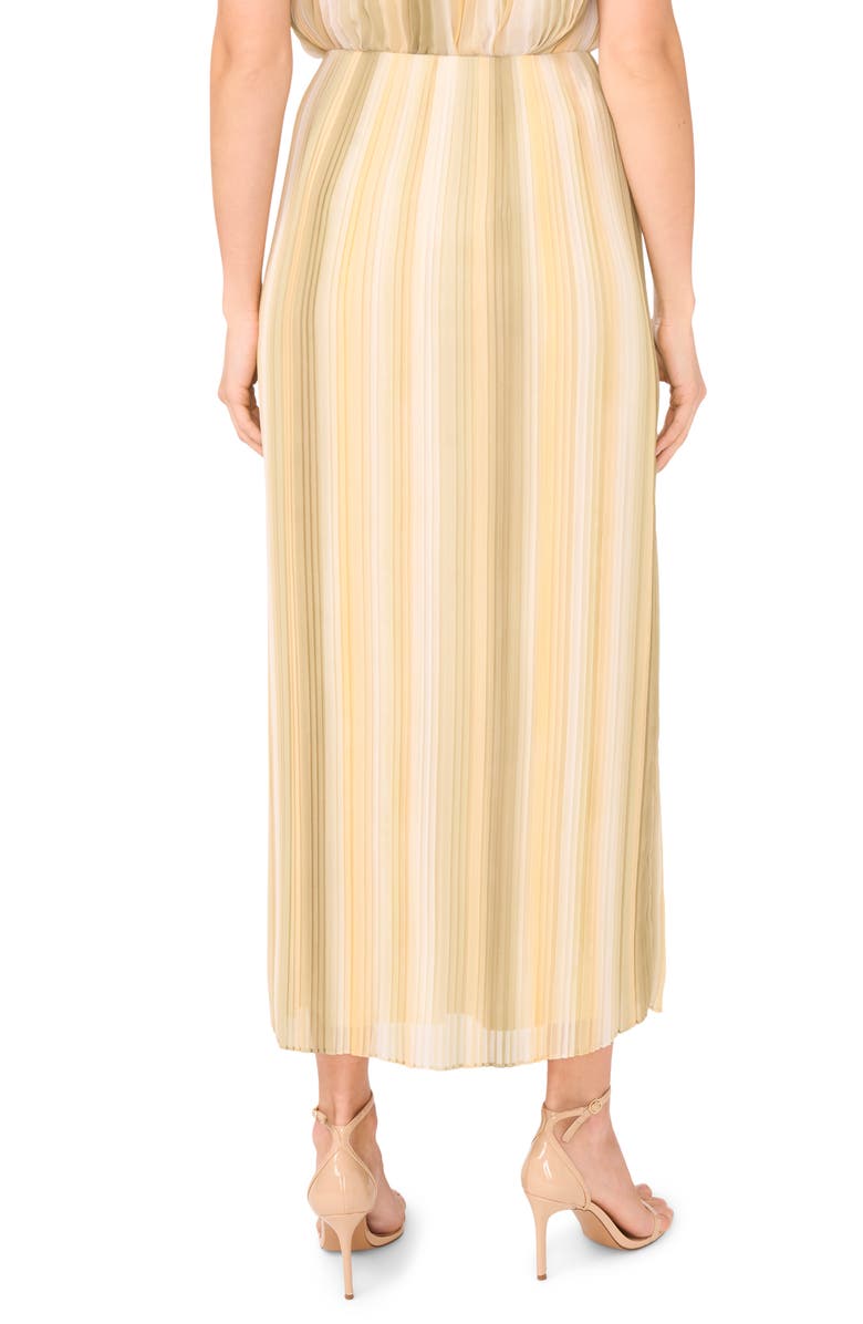 Halogen<sup>®</sup> Ombré Stripe Pleated Maxi Skirt, Alternate, color, Soft Sage