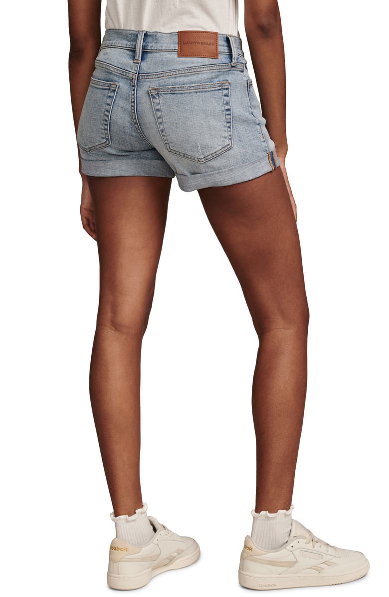 Lucky Brand Ava Cuffed Denim Shorts, Alternate, color, 
