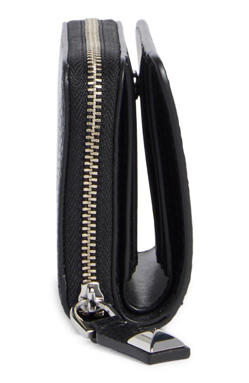 Marc Jacobs Mini Compact Zip Wallet In Black