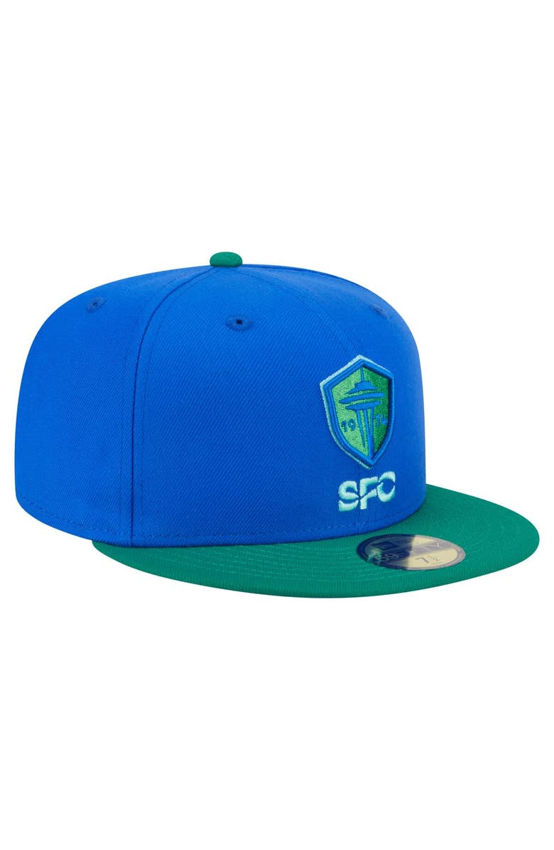 New Era Men's New Era Blue Seattle Sounders FC 2025 Kickoff 59FIFTY Fitted Hat, Alternate, color, Blue