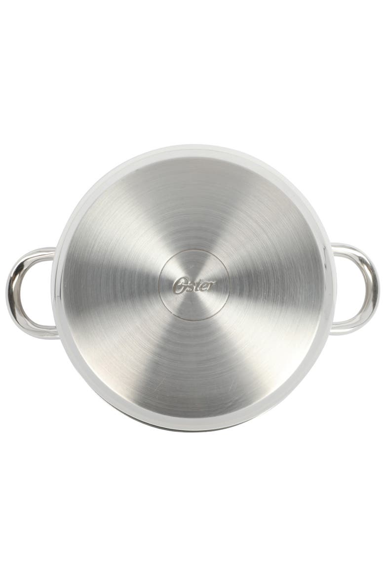 Sangerfield 12-Piece Stainless Steel Cookware Set with Kitchen Tools, Alternate, color, Silver