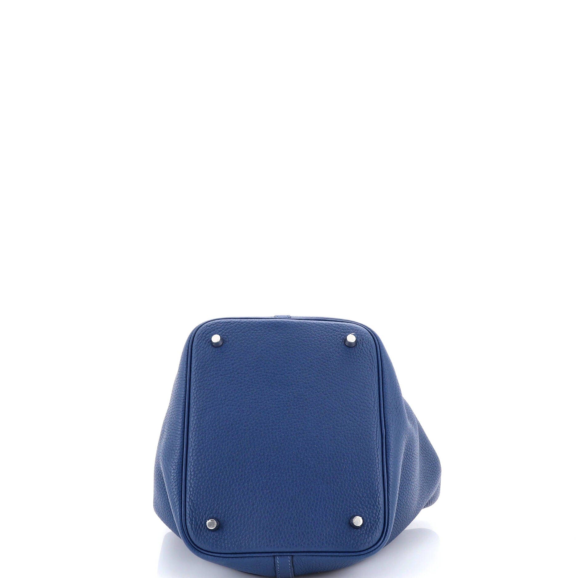 Pre-Owned Hermes Eclat Picotin Lock Bag Clemence MM, Alternate, color, Deep Bleu/Anemone