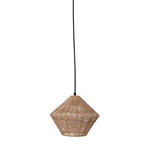 Handwoven Rattan Ceiling Light