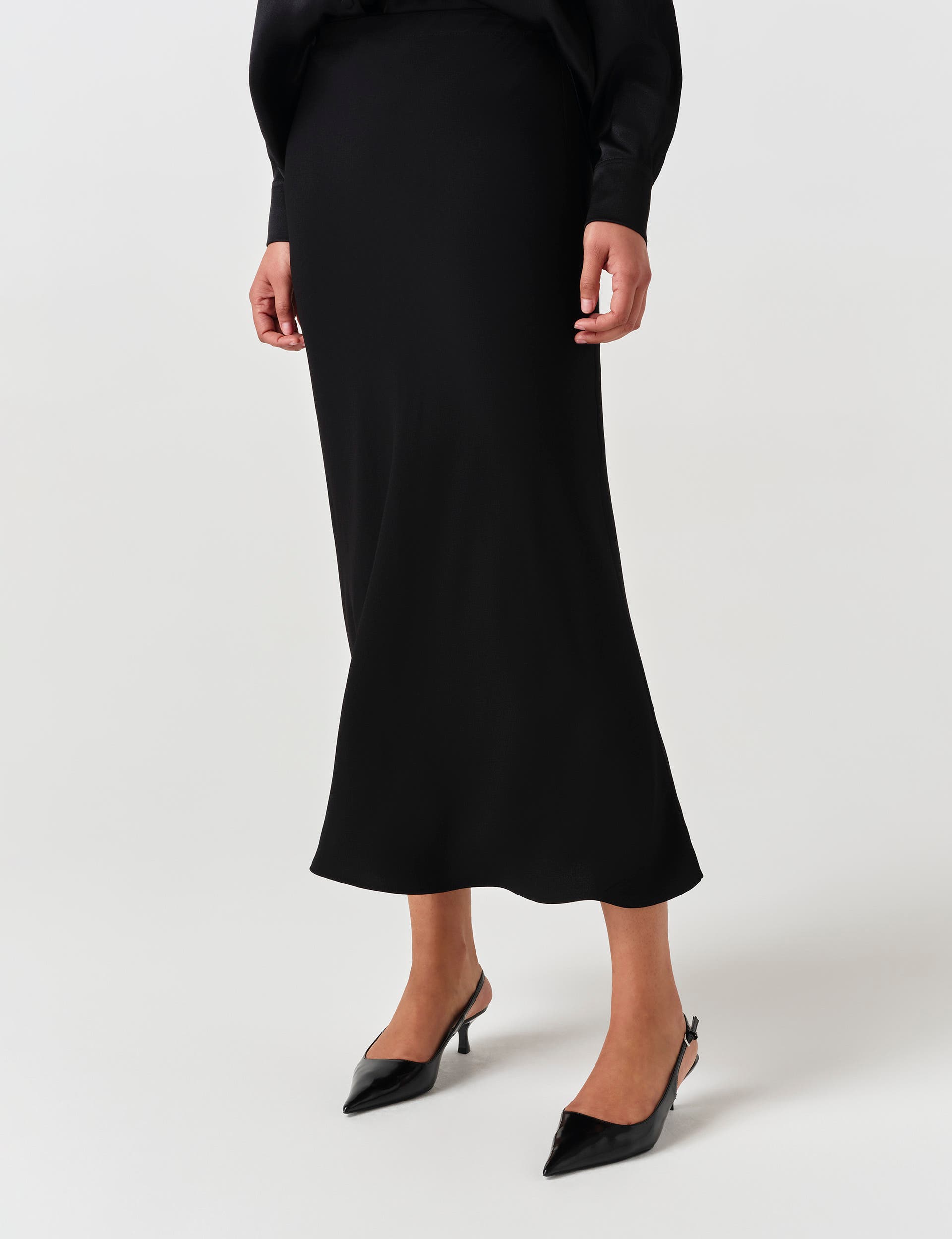 Ghost London Lyra Crepe Midi Skirt (Women) | Nordstrom