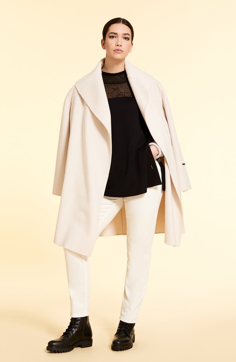 Marina Rinaldi Asia Two Tone Virgin Wool Sweater, Alternate, color, 