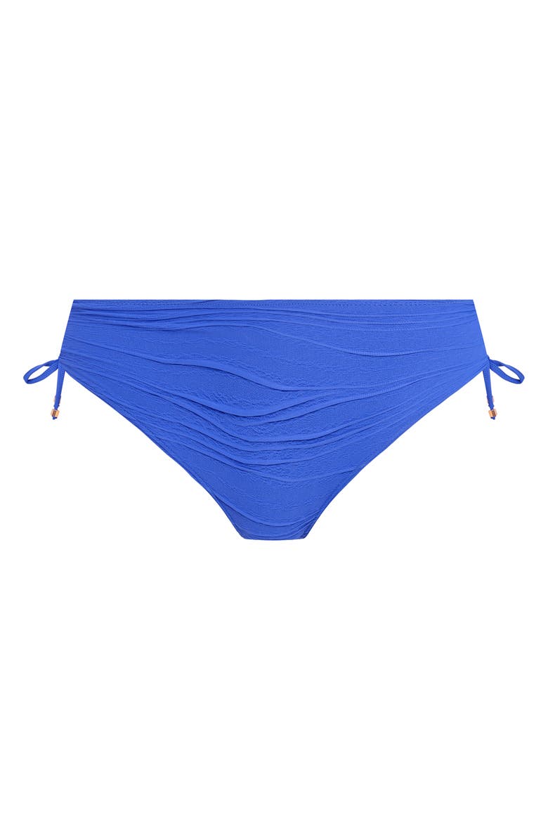 Fantasie Beach Waves Adjustable Side High Waist Bikini Bottoms, Alternate, color, Ultramarine