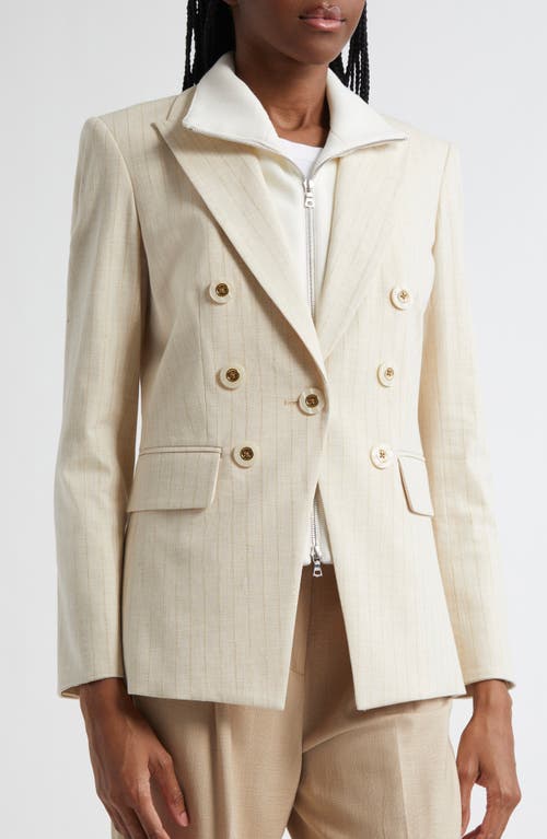 Veronica Beard Battista Dickey Jacket In Stone Khaki