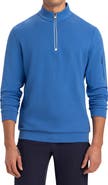 Bugatchi Cotton Blend Quarter Zip Pullover