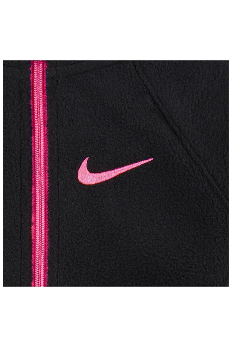 Kids' Fleece Jacket, Alternate, color, BLACK