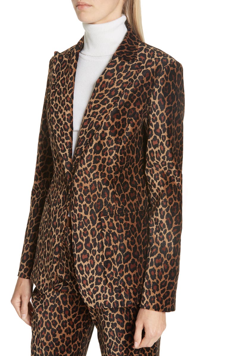 A.L.C. Mercer Marina Leopard Print Jacket, Alternate, color, 